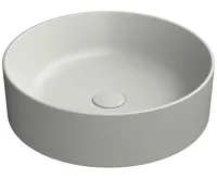 GSI KUBE X keramické umyvadlo na desku, průměr 45cm, cenere mat