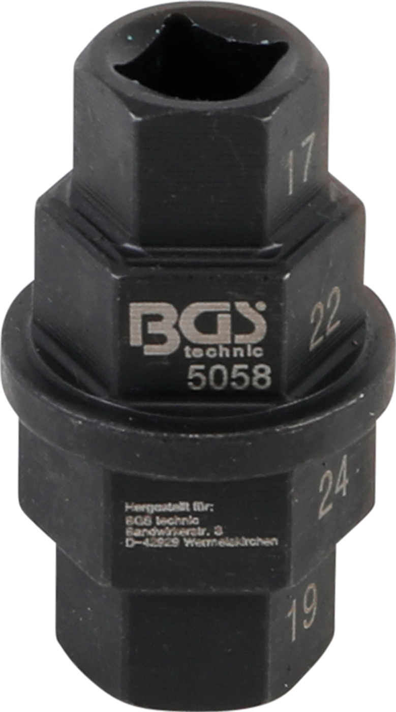 BGS Klíč pro osy motocyklů, 17- 24 mm, Yamaha, Kawasaki a dal.