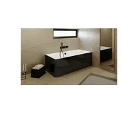 POLYSAN MARLENE CURVE R MONOLITH obdélníková vana 175x75x63cm, bílá/černá (1)