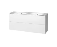 Aira, koupelnová skříňka s keramickým umyvadlem 120 cm, bílá Aira, koupelnová skříňka s keramickým umyvadlem 120 cm, bílá