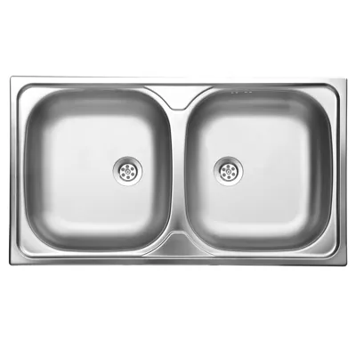 NOVASERVIS Dřez dvojitý 45x80 nerez - DR45/80