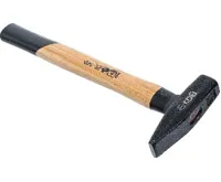 BGS Kladivo 500 g ,zámečnické,Hickory rukojeť,ocelový klín,TÜV / GS (1)