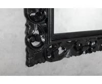 SAPHO SCULE zrcadlo ve vyřezávaném rámu 70x100cm, černá (4)