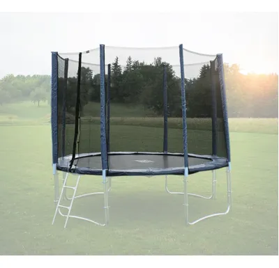 Ochranná síť na trampolínu 366 cm - PVC - na 8 trubek- modrá - výprodej