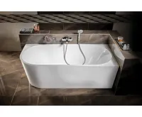 AQUALINE TIBERA R rohová stojící vana, 170x80cm, bílá (7)