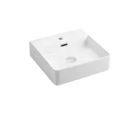Umyvadlo na desku i zavěšení s přepadem, 420x420x120 mm, keramické