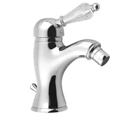 SAPHO KIRKÉ CRYSTAL stojánková bidetová baterie s výpustí, páčka krystal, chrom SAPHO KIRKÉ CRYSTAL stojánková bidetová baterie s výpustí, páčka krystal, chrom