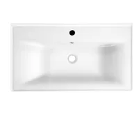 AQUALINE SAVA 80 keramické umyvadlo nábytkové 80x46cm, bílá (5)