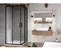 RAVAK Sprchový kout BLIX BLSRV2-80 černá+Transparent