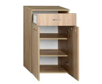 AQUALINE ZOJA/KERAMIA FRESH skříňka spodní se zásuvkou 50x78x29cm, dub platin (4)