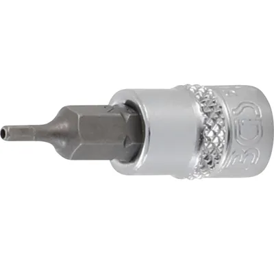 BGS Nástrčná hlavice, 6,3 mm (1/4"), vnitřní šestihran s otvorem 2 mm