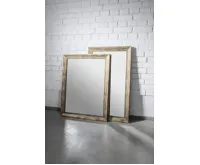 SAPHO DEGAS zrcadlo v dřevěném rámu 616x1016mm, černá/starobronz (5)