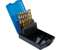 BGS Vrtáky spirálové, HSS-G, s titanovým povrchem, 1 - 10 mm, 19dílná sada (1)