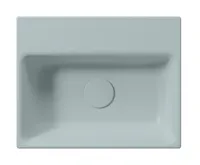 GSI NUBES keramické umývátko 40x32cm, broušená spodní hrana, bez otvoru, ghiaccio mat (5)