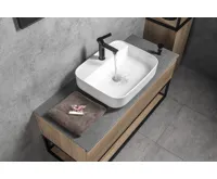 SAPHO GARDA keramické umyvadlo na desku, 50x40cm, bílá (3)