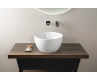 GSI PURA keramické umyvadlo na desku vysoké, průměr 42cm, bílá ExtraGlaze (4)