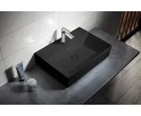 ISVEA SISTEMA keramické umyvadlo 60x42cm, černá mat (4)