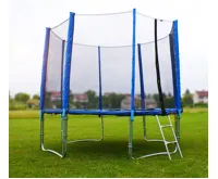 GoodJump 4UPVC Trampolína 400 cm s ochrannou sítí + žebřík + krycí plachta ( 30421+32036 ) (5)