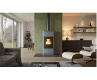 HS Flamingo Krbová kamna AQUAFLAM ® 7 s výměníkem - šedá, manuální regulace (15)