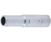 BGS Nástrčná hlavice, dvanáctihranná, prodloužená, 6,3 mm (1/4&quot;), 7 mm