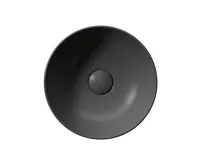 GSI PURA keramické umývátko na desku, průměr 32cm, černá mat (3)