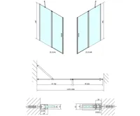 POLYSAN ZOOM sprchové dveře 1400mm, čiré sklo (11)