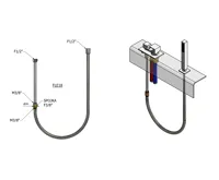 SAPHO SET sprchové hadice pro výsuvné sprchy z vany, F1/2"- F1/2", 275cm, chrom (7)