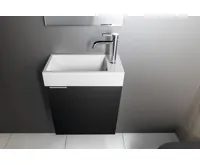 SAPHO ARIANA umývátko, litý mramor, 50x25cm, baterie vpravo, bílá (5)