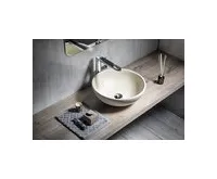 SAPHO ATTILA keramické umyvadlo, průměr 43cm, slonová kost (1)