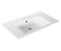 AQUALINE ZUNO 75 keramické umyvadlo nábytkové 75x45cm, bílá
