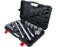 BGS Sada nástrčných klíčů, s přepínací ráčnou, výsuvnou, 20 mm (3/4"), 19 - 50 mm, 16dílná (2)