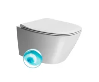GSI MODO závěsná WC mísa, Swirlflush, 37x54cm, bílá dual-mat