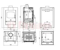 HS Flamingo Krbová kamna FLAMINGO ® ESPO I olivová (5)