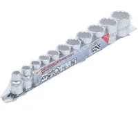 BGS Hlavice nástrčné 3/8", 12ti hranné, palcové, 11 dílů (3)