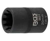 BGS Hlavice na brzdové třmeny kotoučových brzd, 10hranné, pro VAG a Porsche, 20 mm BGS Hlavice na brzdové třmeny kotoučových brzd, 10hranné, pro VAG a Porsche, 20 mm