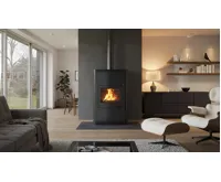 HS Flamingo Krbová kamna AQUAFLAM ® 25 s výměníkem - šedá, automatická regulace (12)