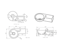 SAPHO BLOK kamenné umývátko 40x23cm, antracit (7)