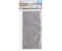 BGS Kluzáky plstěné,  desky, hnědé, 100 x 200 mm, 3 kusy (3)