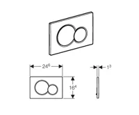 AQUALINE Závěsné WC Nera s podomítkovou nádržkou do sádrokartonu a tlačítkem Geberit, bílá (9)