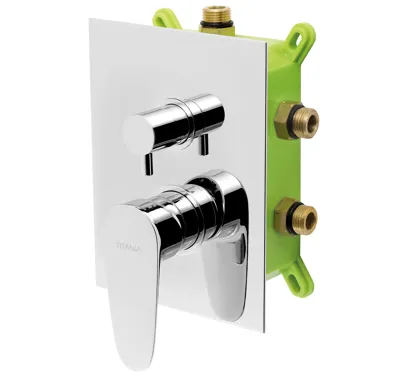 NOVASERVIS Podomítková baterie s boxem 3 vývody, SMART - BOX98051RX,0