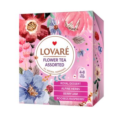 Kolekce čajů Lovaré Flower Tea Assorted (32 sáčků)