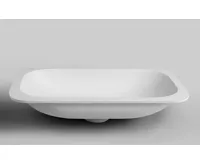 SAPHO IMPALA umyvadlo pod desku, Rockstone, 67,2x35,5cm, bílá mat (8)