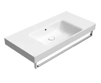 GSI NUBES keramické umyvadlo 100x50cm, s odkládacími plochami, broušená spodní hrana, bez otvoru, bílá ExtraGlaze (4)