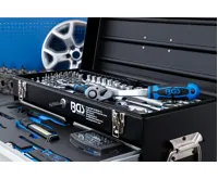 BGS Elektrikáři-Kovový dílenský kufr na nářadí ,  3 zásuvky ,  se 147 nástroji (1)