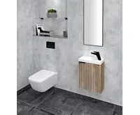 SAPHO LATUS X STRIP umyvadlová skříňka 39,4x50x22cm, dub alabama (5)