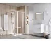 Ravak pevná stěna Supernova PSS-80 bílá+Grape (2)