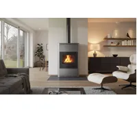 HS Flamingo Krbová kamna AQUAFLAM ® 25 s výměníkem - šedá, základní regulace (19)