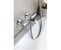 AQUALINE ACTION nástěnná vanová termostatická baterie, chrom (3)