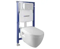 AQUALINE Závěsné WC Nera s podomítkovou nádržkou do sádrokartonu a tlačítkem Geberit, bílá AQUALINE Závěsné WC Nera s podomítkovou nádržkou do sádrokartonu a tlačítkem Geberit, bílá