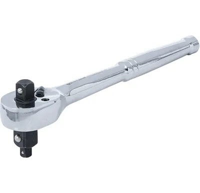 BGS Přepínací ráčna, Masivní ocel, jemné ozubení, 3 v 1,  1/4", 3/8", 1/2" - BGS 71015